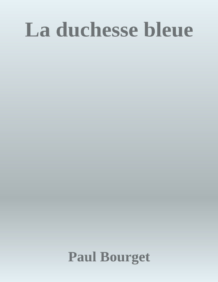 Couverture de La duchesse bleue