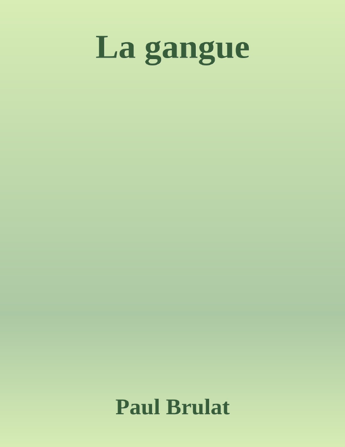 Couverture de La gangue