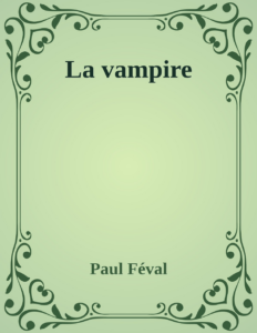 Couverture de La vampire