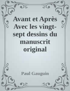 Couverture de Avant et Après
Avec les vingt-sept dessins du manuscrit original