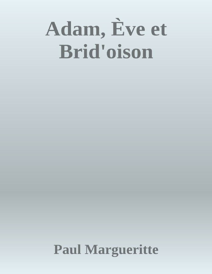 Couverture de Adam, Ève et Brid'oison