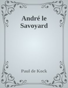 Couverture de André le Savoyard