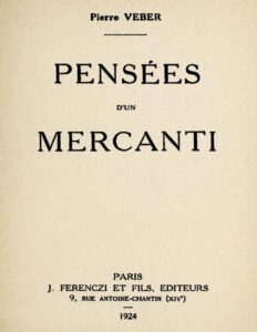 Pensees Drsquoun Mercanti