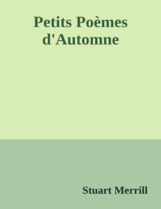 Couverture de Petits Poèmes d'Automne