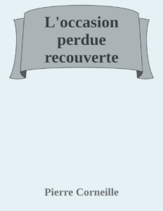 Couverture de L'occasion perdue recouverte