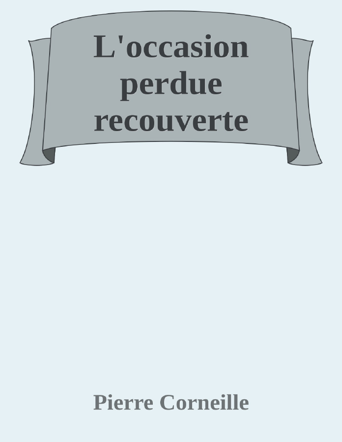 Couverture de L'occasion perdue recouverte