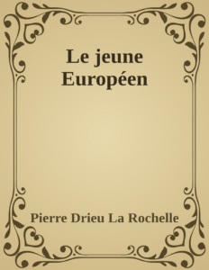 Couverture de Le jeune Européen