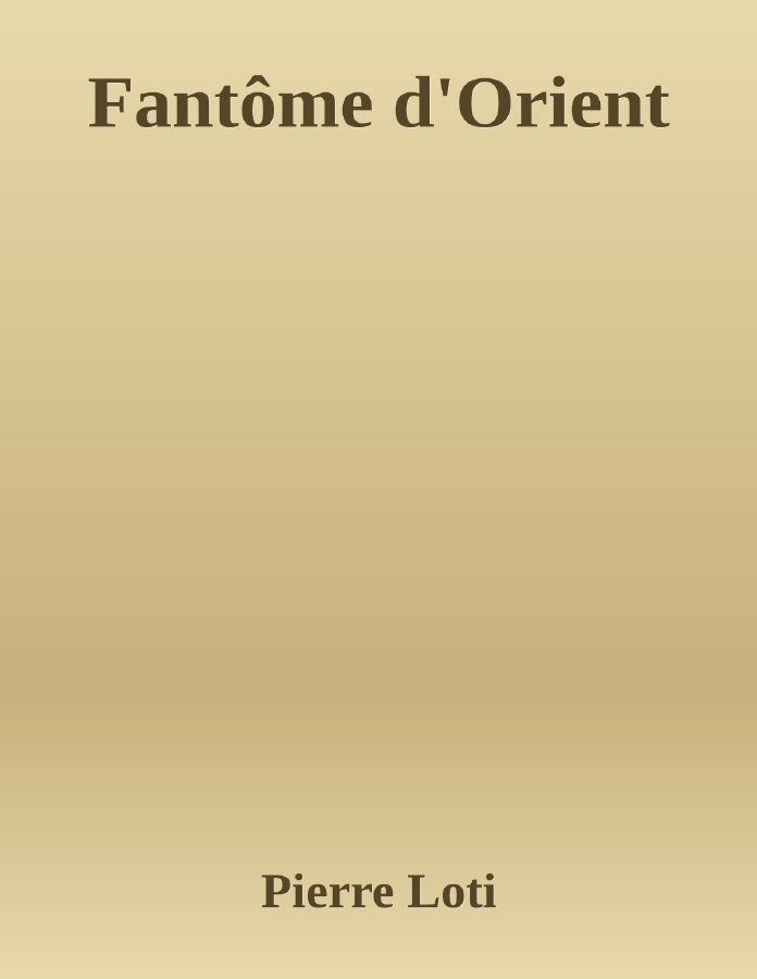 Couverture de Fantôme d'Orient