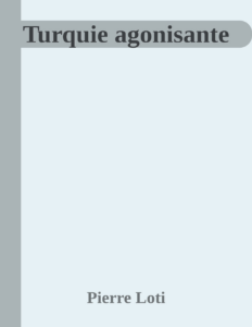 Couverture de Turquie agonisante