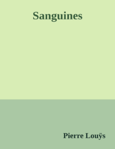 Couverture de Sanguines