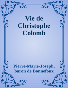 Couverture de Vie de Christophe Colomb