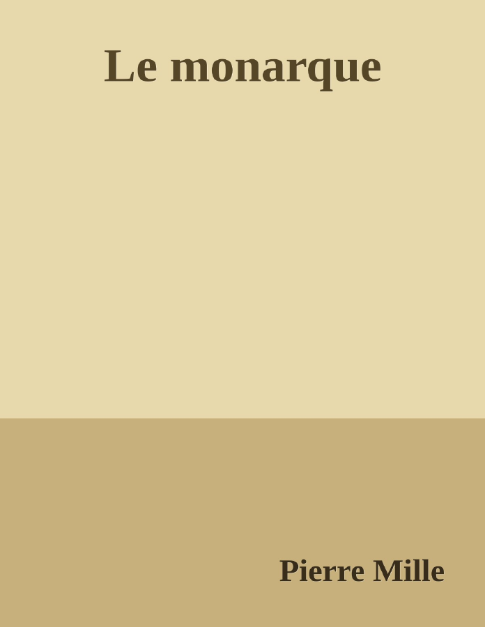 Couverture de Le monarque