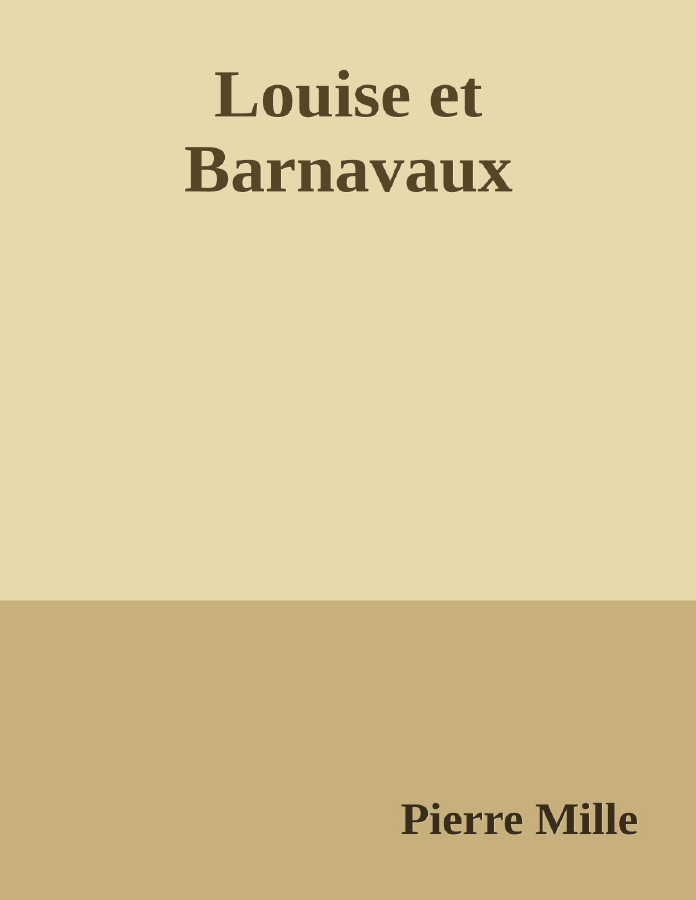 Couverture de Louise et Barnavaux