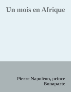 Couverture de Un mois en Afrique