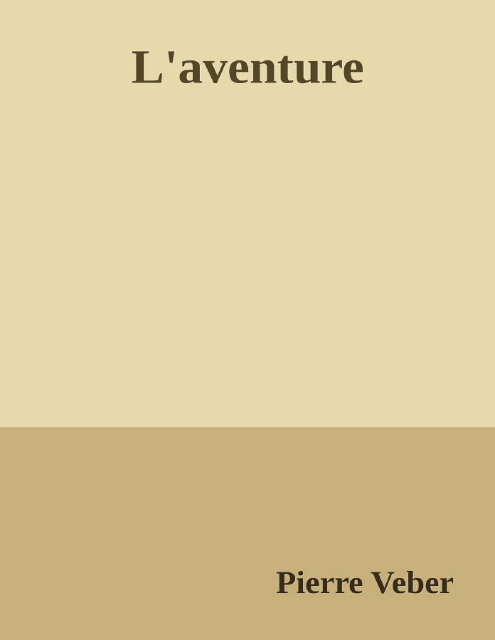 Couverture de L'aventure