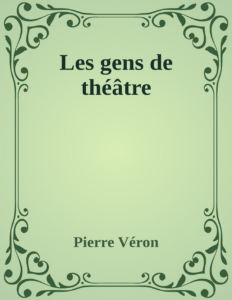 Couverture de Les gens de théâtre