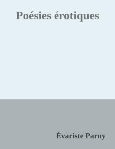 Couverture de Poésies érotiques