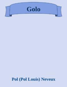 Couverture de Golo