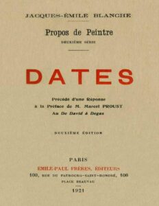 Propos De Peintre Deuxieme Serie Dates Precede Drsq