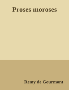 Couverture de Proses moroses