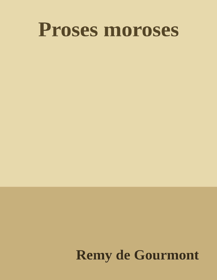 Couverture de Proses moroses