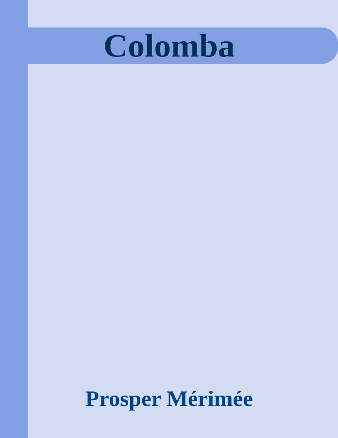 Couverture de Colomba