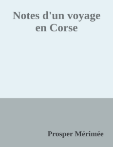 Couverture de Notes d'un voyage en Corse