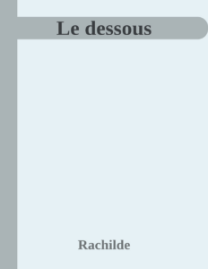 Couverture de Le dessous