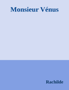 Couverture de Monsieur Vénus