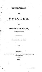 Reflexions Sur Le Suicide
