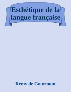 Couverture de Esthétique de la langue française