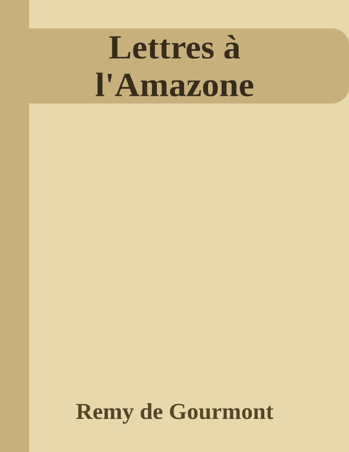 Couverture de Lettres à l'Amazone