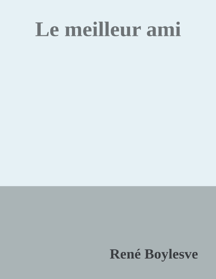 Couverture de Le meilleur ami
