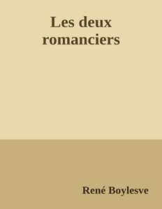 Couverture de Les deux romanciers