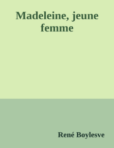 Couverture de Madeleine, jeune femme