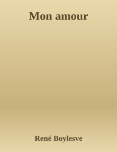 Couverture de Mon amour