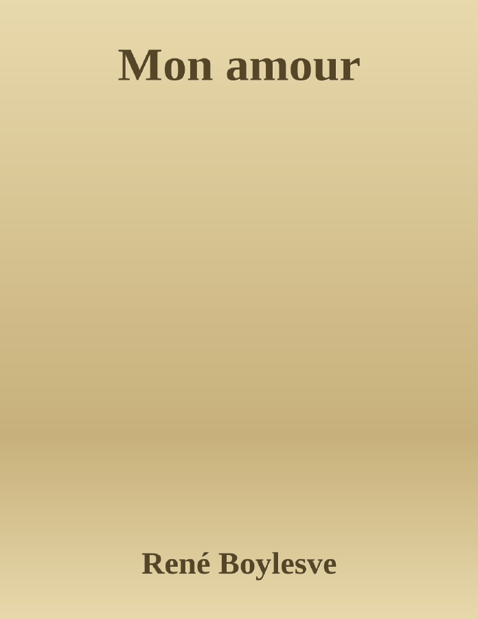 Couverture de Mon amour