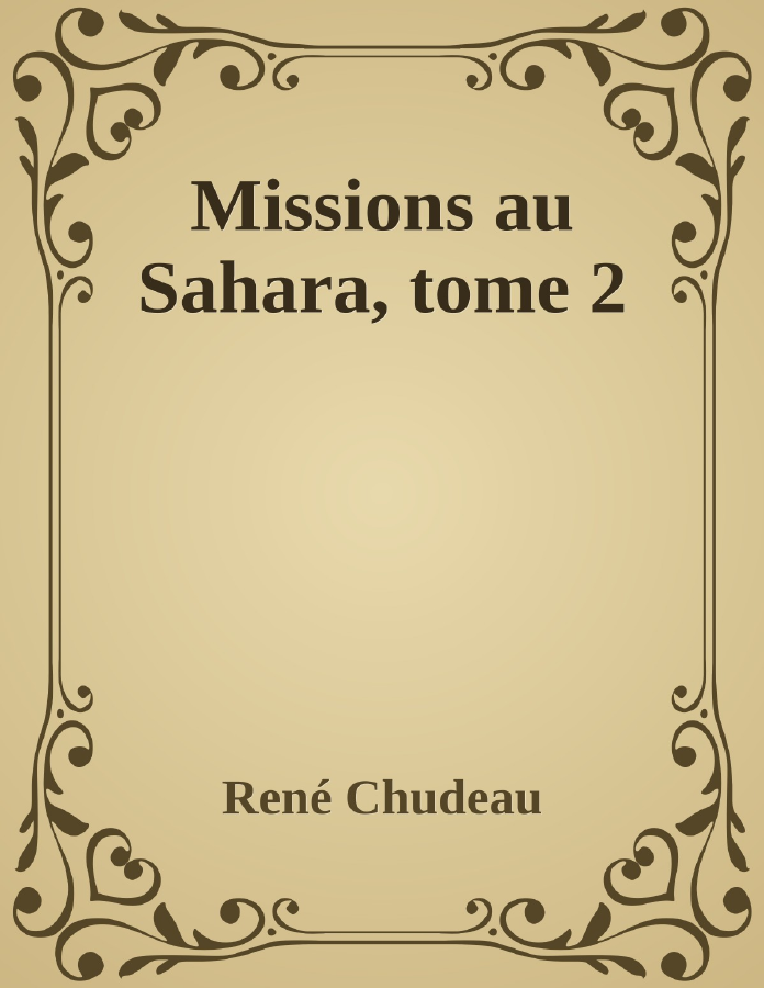 Couverture de Missions au Sahara, tome 2
