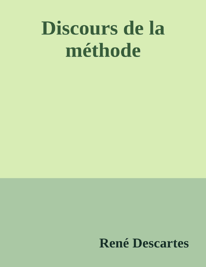 Couverture de Discours de la méthode