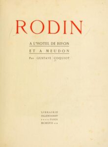 Rodin A Lrsquohotel De Biron Et A Meudon