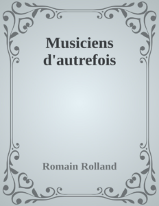 Couverture de Musiciens d'autrefois