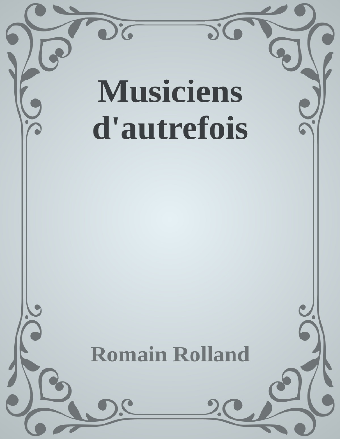 Couverture de Musiciens d'autrefois