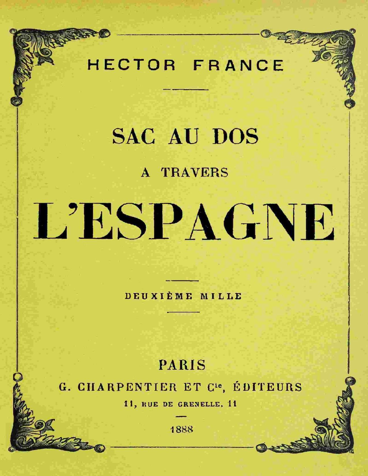 Sac Au Dos A Travers LrsquoEspagne