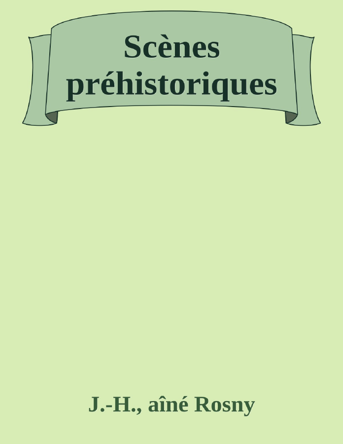 Couverture de Scènes préhistoriques