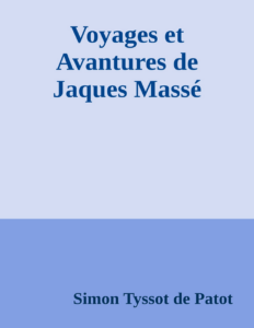Couverture de Voyages et Avantures de Jaques Massé
