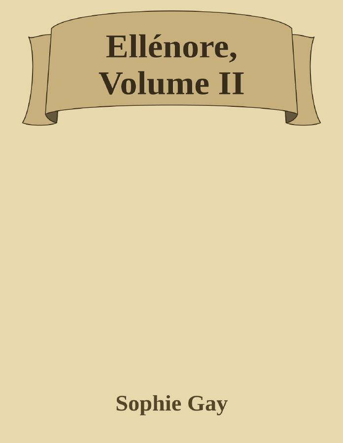 Couverture de Ellénore, Volume II