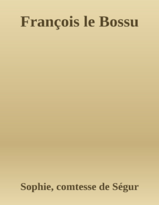 Couverture de François le Bossu