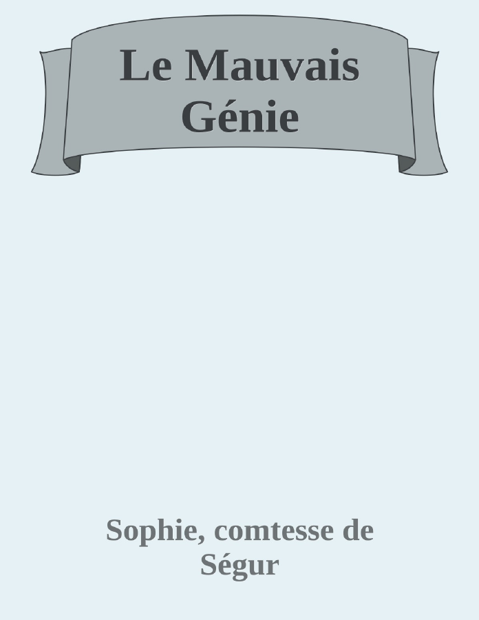 Couverture de Le Mauvais Génie