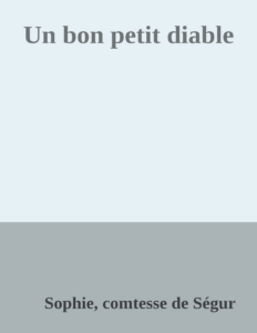 Couverture de Un bon petit diable