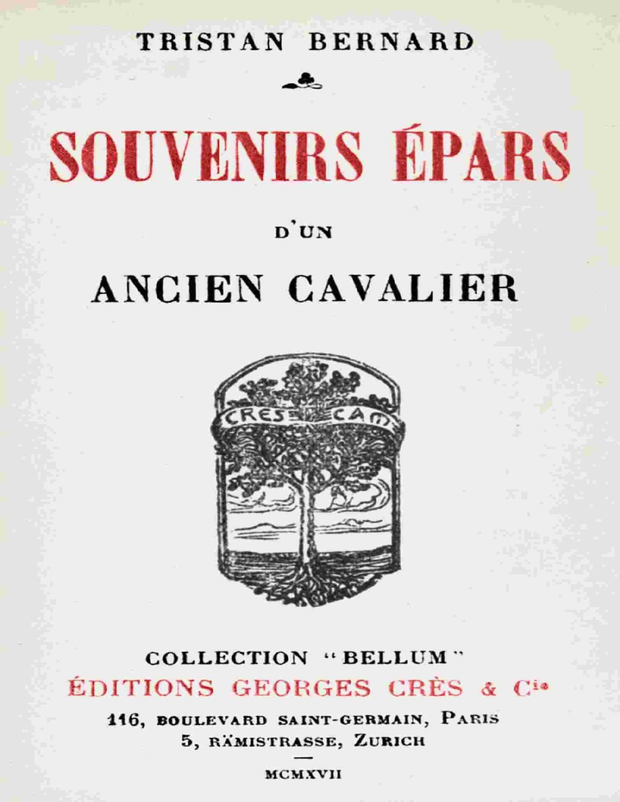 Souvenirs Epars Drsquoun Ancien Cavalier